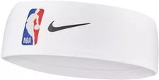 Nike Dri-Fit NBA Fury Headband White Authentic One Size Basketball Head Band New