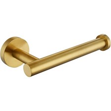 Modern Brushed Gold Toilet Paper Holder SUS304 Stainless Steel Round Bathroom
