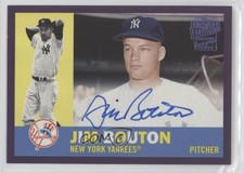 2018 Topps Archives Fan Favorites 1960 Design Purple 27/150 Jim Bouton Auto 4h5