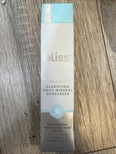 Bliss Block Star Clarifying Daily Mineral Sunscreen Broad Spectrum 1.4oz SPF 30