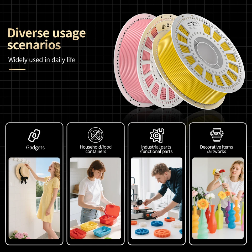 🔥【COMPRA 2 OBTÉN 3】PLA+ PLA Mate Brillo SEDA PETG TPU Impresora 3D Filamento 1KG 1.75mm Foto 2 de 4