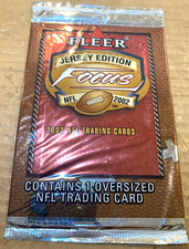 2002 FLEER HOBBY JERSEY EDITION FOCUS NFL BOX TOPPER SEALED PACK
