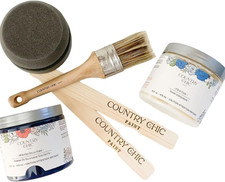 Eco-Friendly Furniture Painting Kit - Liquorice Black 16 Oz Bundle for Beginners