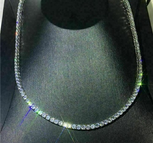 VVS1/D Diamond Tennis Chain Necklace 