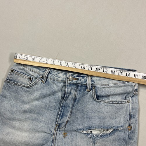 Ksubi Chopper Denim Shorts Cotton Cut-Offs Distressed Blue Jorts Mens W34 - Picture 11 of 14