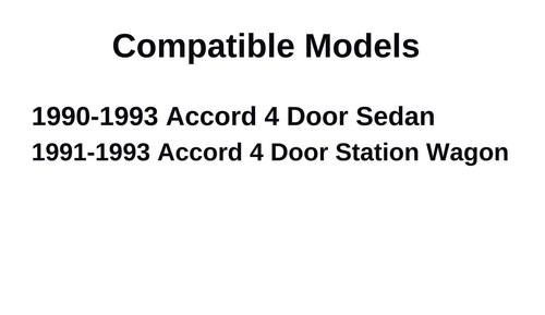 Fits 1990-1993 Honda Accord Sedan/Wagon Driver Side Left Front Door Window Glass - 第 3/4 張圖片