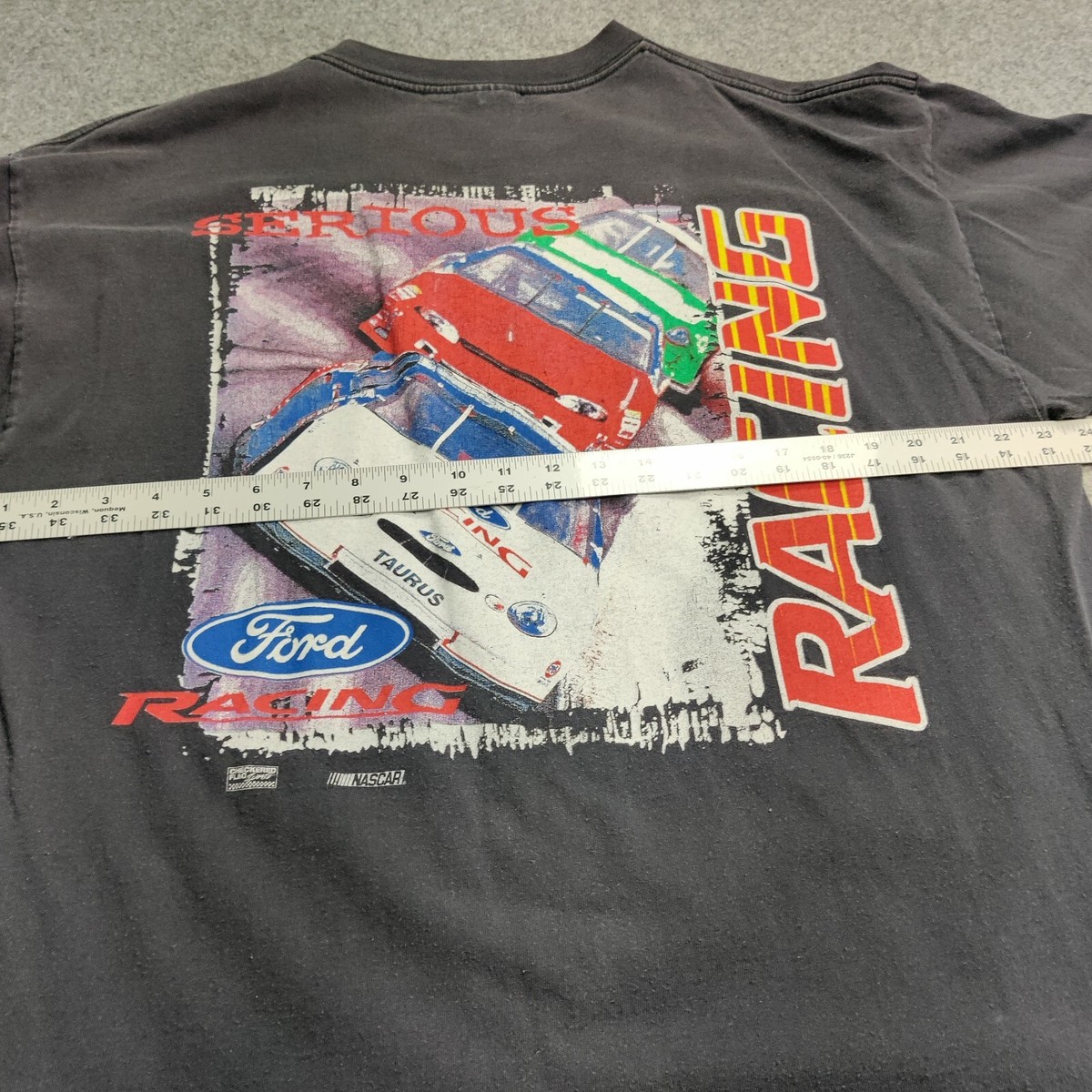Vintage 90s Ford Racing Shirt Men 2XL/XXL Black Made USA