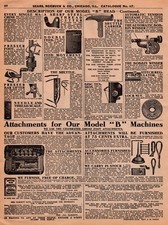 Sears Roebuck Minnesota Model B Sewing Machine Vintage Advertisement Catalog Pg