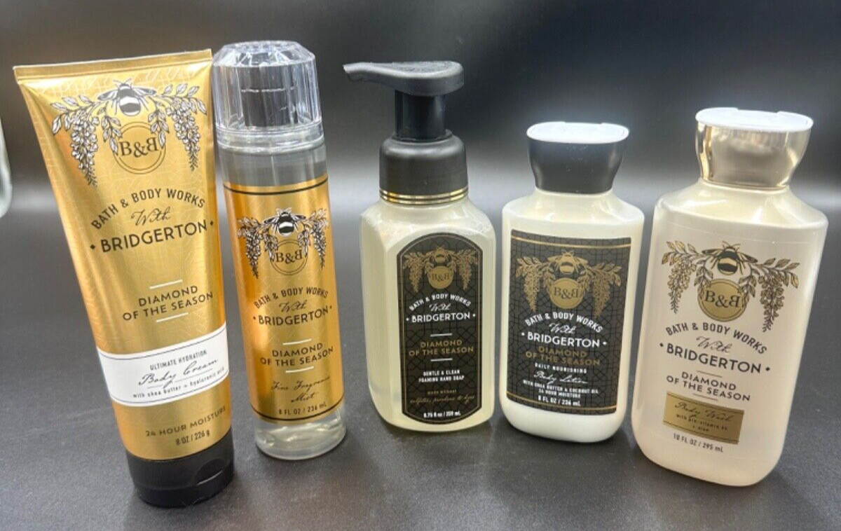 NEW Bath & Body Works Bridgerton Diamond of the Season Body Care Bundle Set of 5