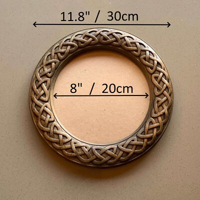 Round Celtic Knot Photo Frame Wall Mounted Large Picture Frame Solid ...