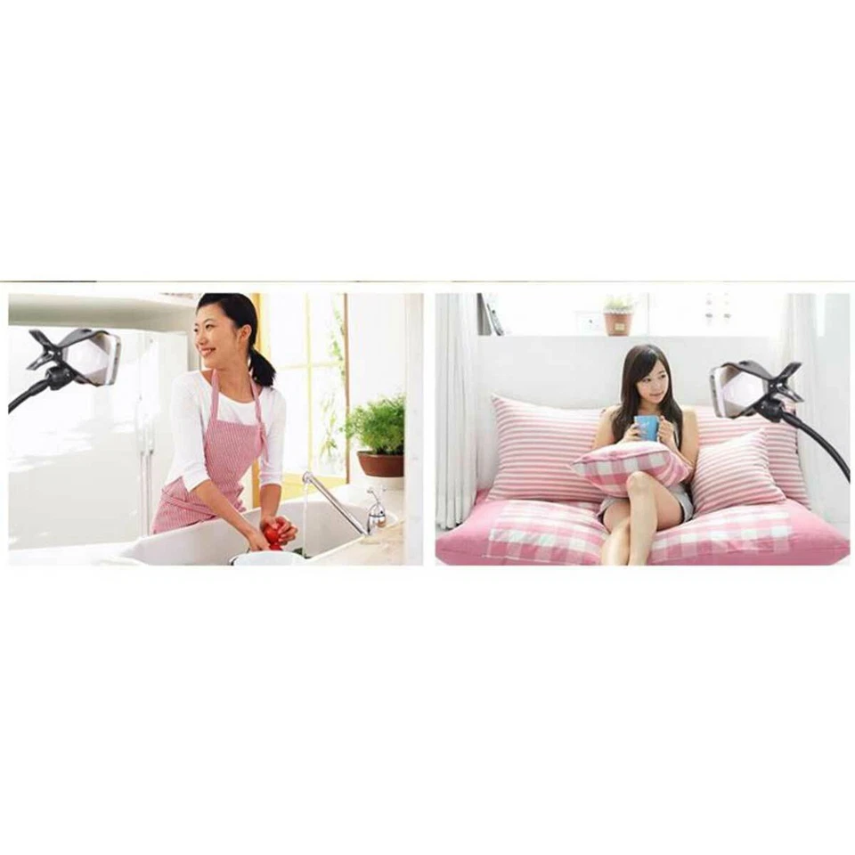 2 Flexible 360 Clip Mobile Cell Phone Holder  For IPhone Samsung  Galaxy - Image 4 of 4