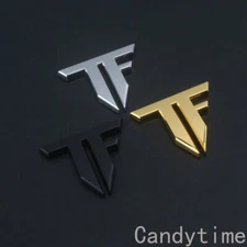 3D METAL TF CAR BODY SIDE DOOR TANK COVER REAR TRUNK BADGE EMBLEM DECAL STICKER