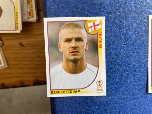 PANINI WORLD CUP KOREA 2002 ENGLAND BECKHAM N 430 MINT RETRO BLACK