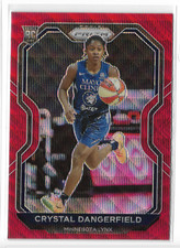 2021 Prizm WNBA Ruby Wave Prizm #41 Crystal Dangerfield RC Minnesota Lynx UConn