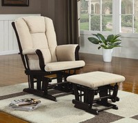 Coaster Home Furnishings 650011 Traditional Glider, Beige, New, Free Shipping on sale Coaster Home Furnishings 650011 Traditional Glider, Beige, New, Free Shipping on sale