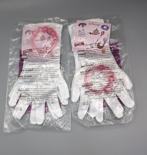2 Pair Disney Sleeping Beauty Girl's Gloves & Bracelet 2003 McDonalds Happy Meal - Picture 2 of 2