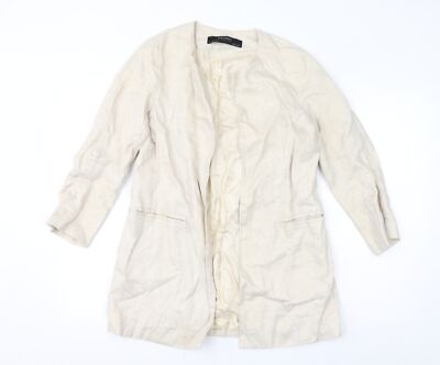Zara Damen Jacke Elfenbein Größe S