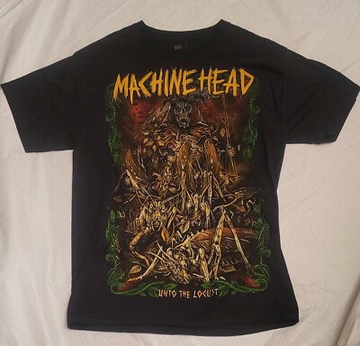 T-SHIRT - MACHINE HEAD - ALIVE INTO THE LOCUST - HEAVY METAL-''M''- 1/SD -RARE-NEW