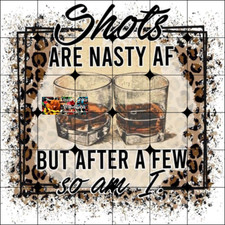 Sublimation Print Shots Are Nasty Animal Print Ready to Press Heat Transfer