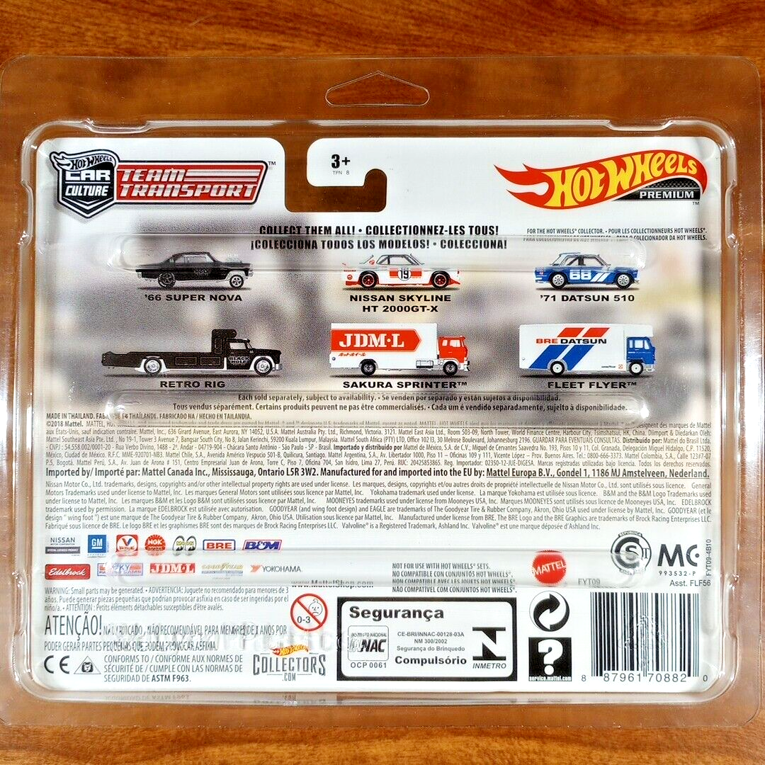 Hot Wheels Team Transport 7 Black Hole '66 Super Nova Retro Rig