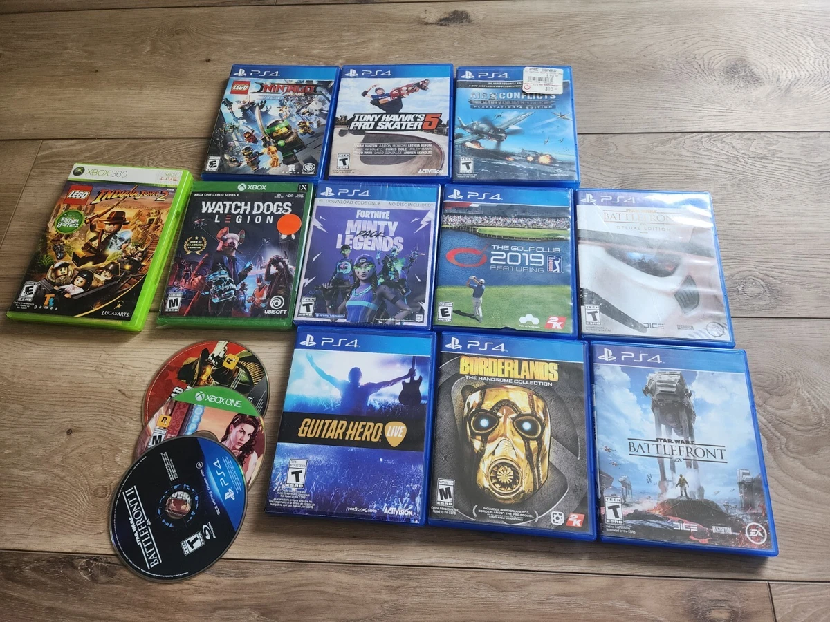 Lot of 14 Used PS4 Xbox PS3 Games Including Star Wars lego GTA