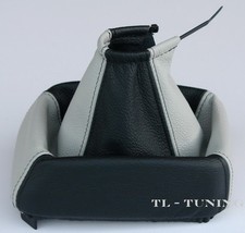 Schaltsack Schaltmanschette passend für OPEL VECTRA B (95-03) Hellgrau-Schwarz