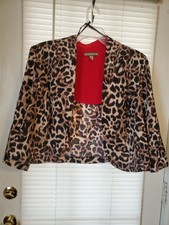 Maya Brooke Sz 18w Animal Prints Jacket Women Sz Tall