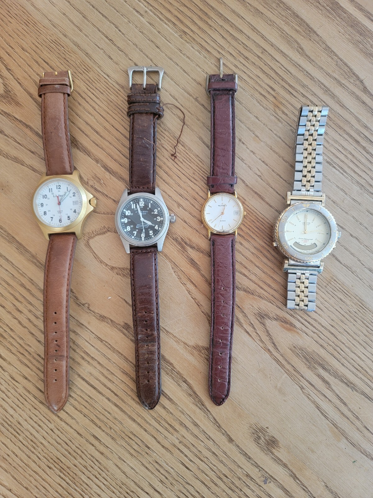 vintage, watches, Casio, LL Bean, Movado, Fossil, used, mens and