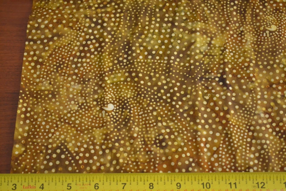 Por 1/2 Yd, Golds & Browns Batik Edredón Algodón, Moda/Tidepool Batiks/4316 16, B318 Foto 2 de 4