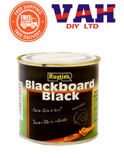 Rustins Blackboard Black Chalk Board Matt Paint 250ml