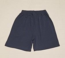 Sleep Shorts, Solid Blue, Boys, Youth Size 7-8, Elastic Waist