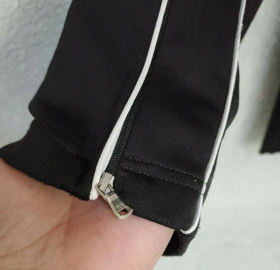 Pantalones para mujer Charles River Apparel talla XS X pequeños negros blancos a rayas laterales Foto 4 de 4