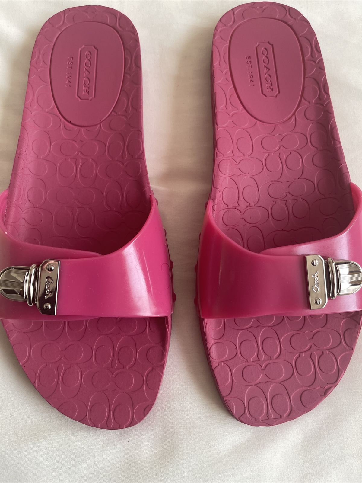 coach jelly slides