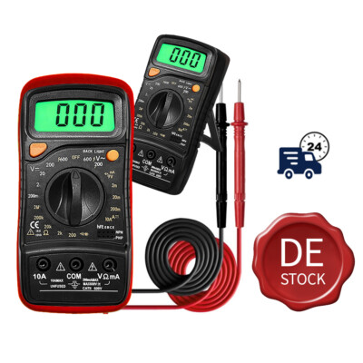 Multimeter Digital Voltmeter Spannungsmesser Spannungsprüfer Strom Messgerät DE
