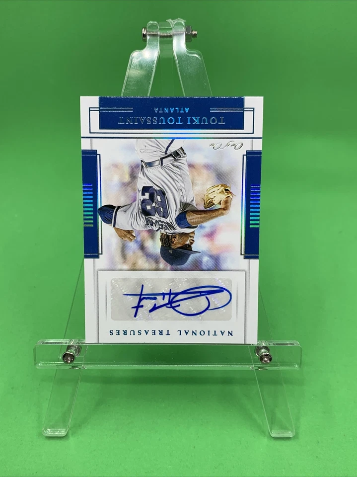 2020 National Treasures Signatures One of One Touki Toussaint Braves Autograph - Image 3 of 4