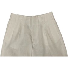 Mens High Waisted HOLLYWOOD Pants - Optic White/Linen
