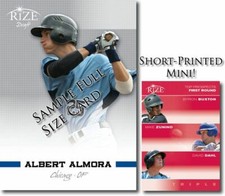 2012 Byron BUXTON * Mike ZUNINO * David DAHL Rize Mini RED Blank Back 1/1