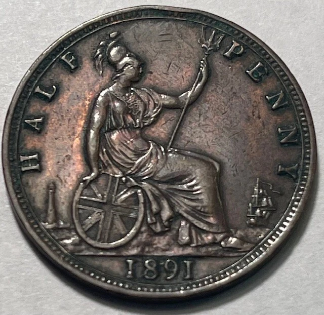 25+ 1891 Year UK Half Pennies for sale | Updated Oct 2026