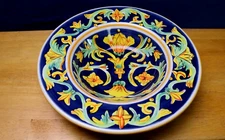 Rare Mezzana by Tabletops Unlimited Hand Painted 10 3/8 " Large Rimmed Bowl (s)