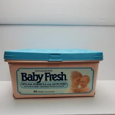 Vintage 1989 Scott Baby Fresh EMPTY Wipes Container Prop Staging Movie TV 80’s
