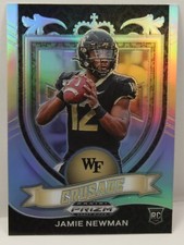 2021 Panini Prizm Draft Picks Silver Prizm Card #174 - Jamie Newman Crusade RC