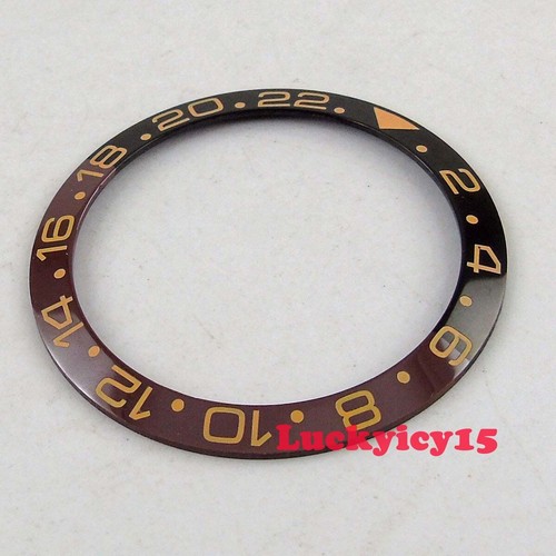 38mm ceramic bezel insert Aluminum alloy bezel fit for 40mm GMT men's watch - Picture 12 of 26