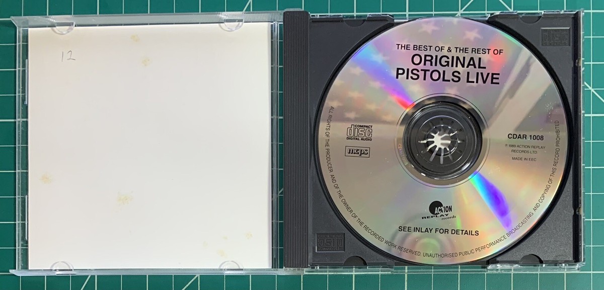 Sex Pistols - The Original Pistols Live CD Punk Rock Sid Vicious