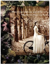 1997 Celestial Seasonings Woman on Bike Double Page Vintage Print Advertisement