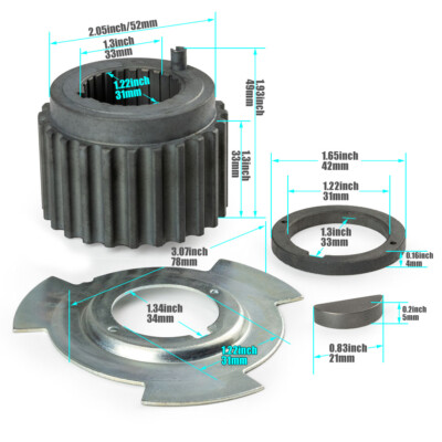 4X New Crank Crankshaft Gear Sensor Blade and Spacer Kit Fit