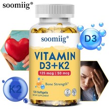 Vitamin D3+K2 capsules--strengthen bones, enhance immunity …