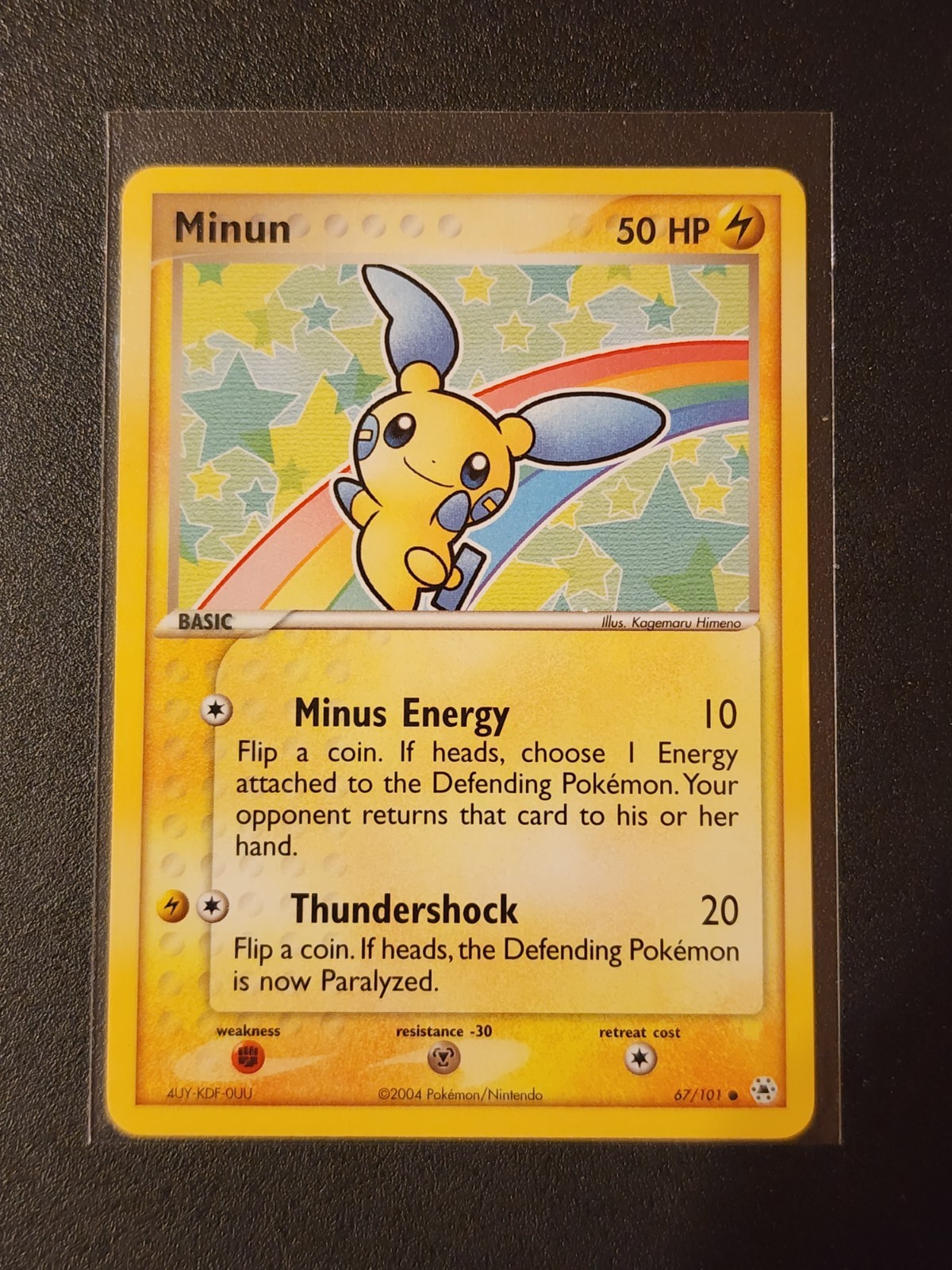 Minun Ex Hidden Legends Normal 67/101 NM Pokemon Card