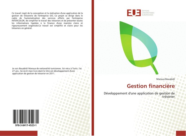 Gestion FinancièRe DéVeloppement D'une Application De Gestion De TréSorier Buch-image