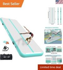 10ft Inflatable Gymnastics Air Mat with Electric Pump for Home  Outdoor Use