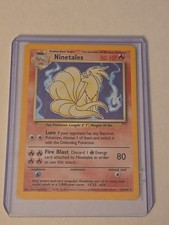 Carta Pokemon olografica Ninetales 1999 vintage rara 12/102